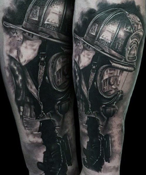 tatuaggio vigile del fuoco 71