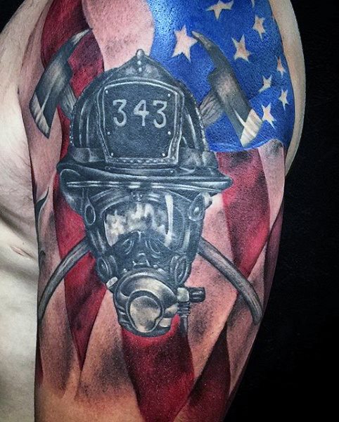 tatuaggio vigile del fuoco 75
