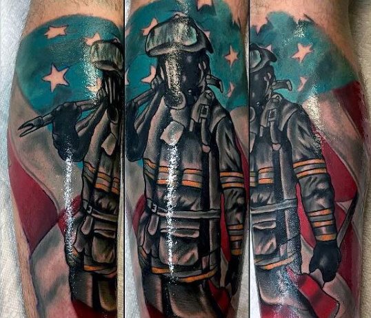 tatuaggio vigile del fuoco 83