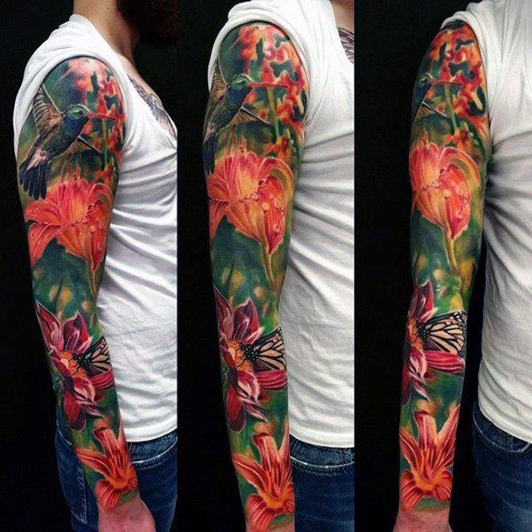 tatuaggio colibri 194