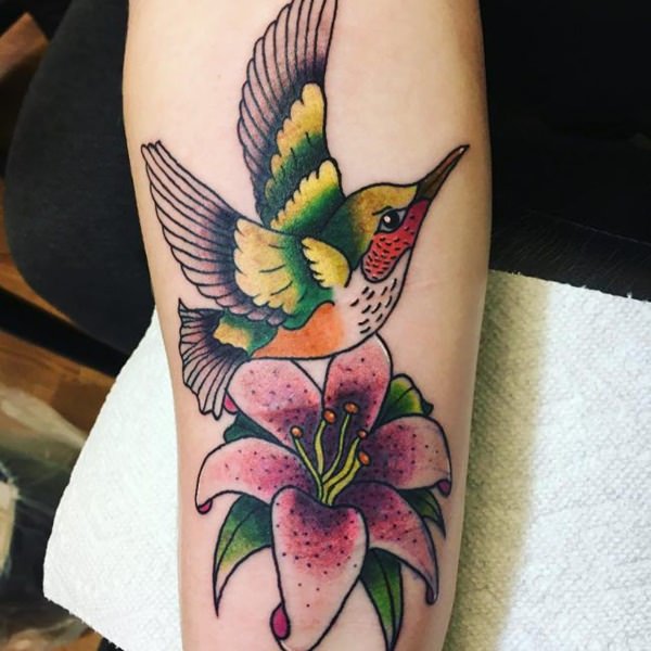 tatuaggio colibri 394
