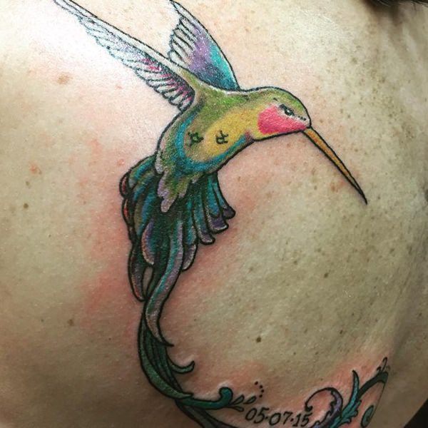 tatuaggio colibri 486