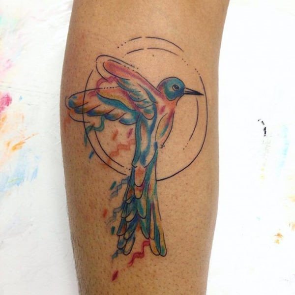 tatuaggio colibri 534