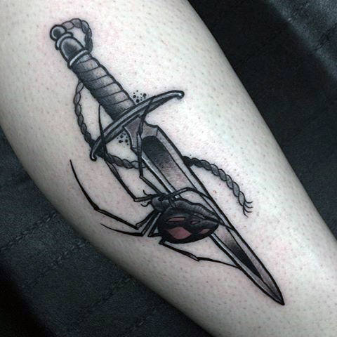 tatuaggio coltello 274