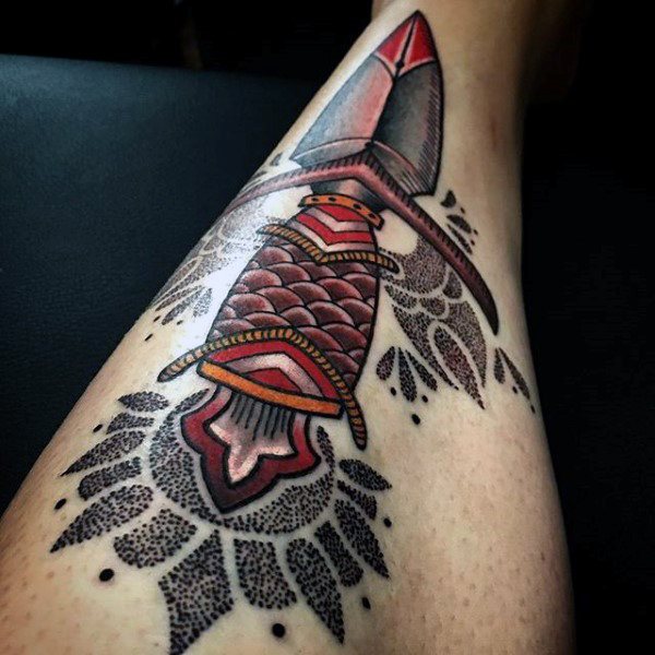 tatuaggio coltello 366