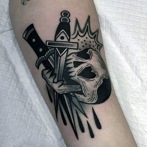 tatuaggio coltello 402