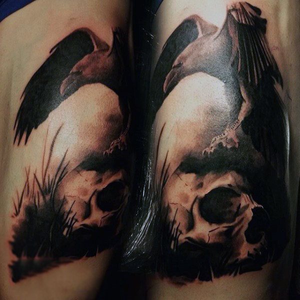 tatuaggio corvo 166