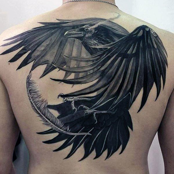 tatuaggio corvo 286