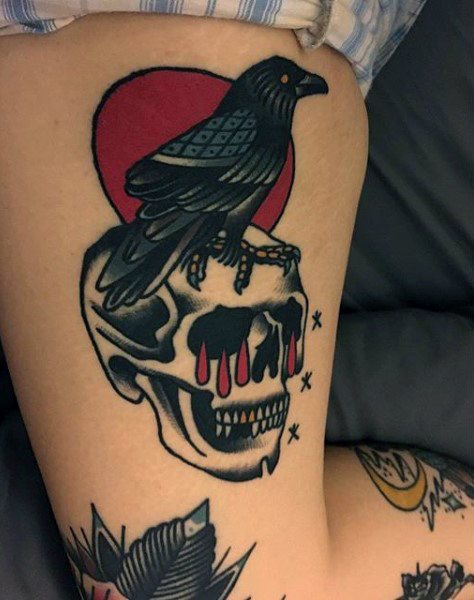 tatuaggio corvo 326