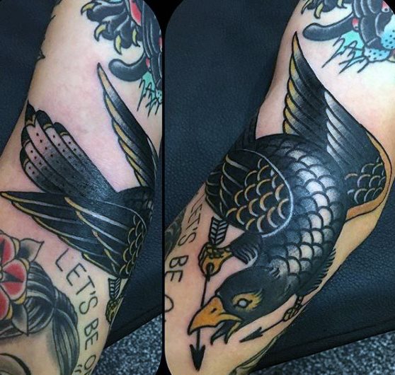 tatuaggio corvo 386