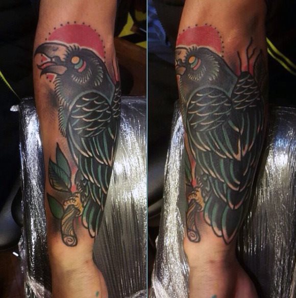 tatuaggio corvo 430