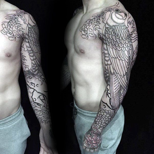 tatuaggio falco 410