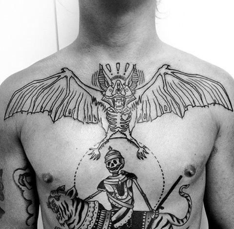 tatuaggio pipistrello 146