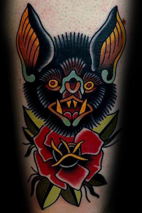 tatuaggio pipistrello 334