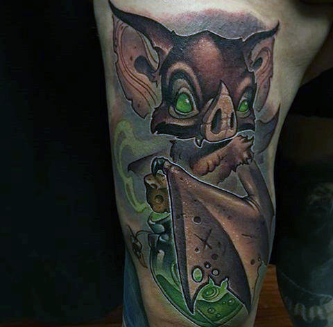 tatuaggio pipistrello 82