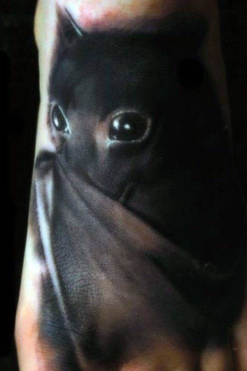 tatuaggio pipistrello 90