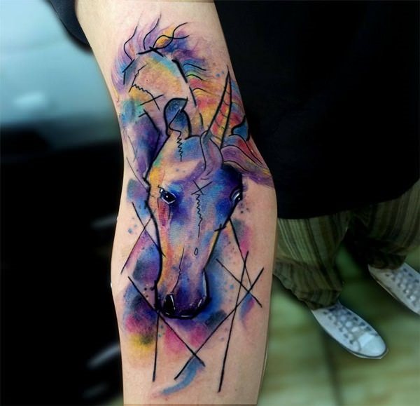 tatuaggio unicorno 134