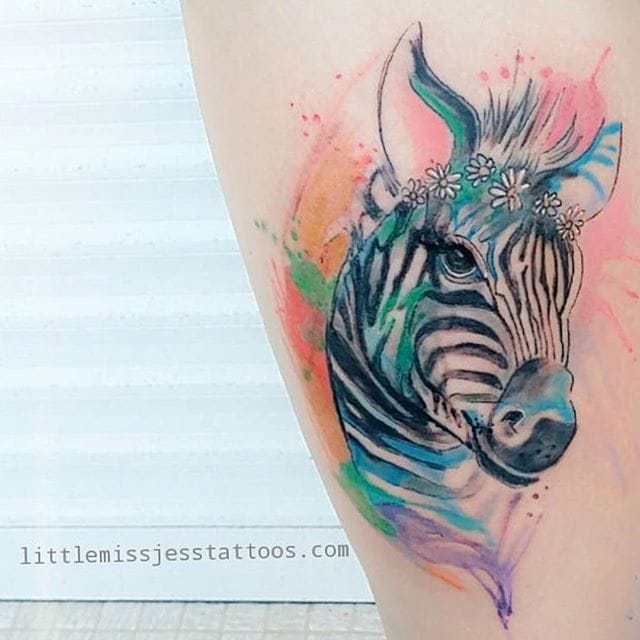 tatuaggio zebra 110