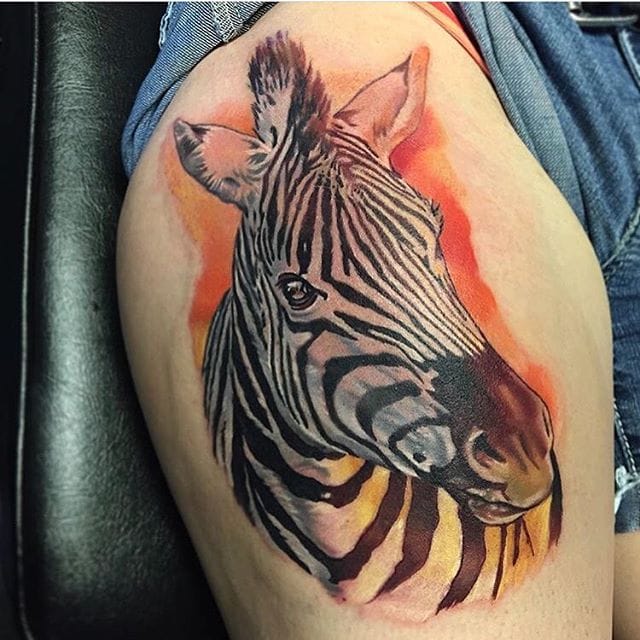 tatuaggio zebra 142