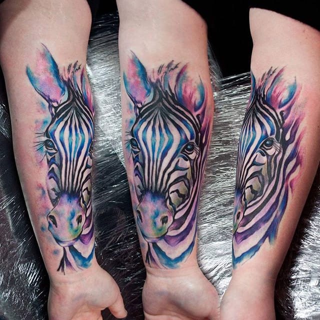 tatuaggio zebra 154