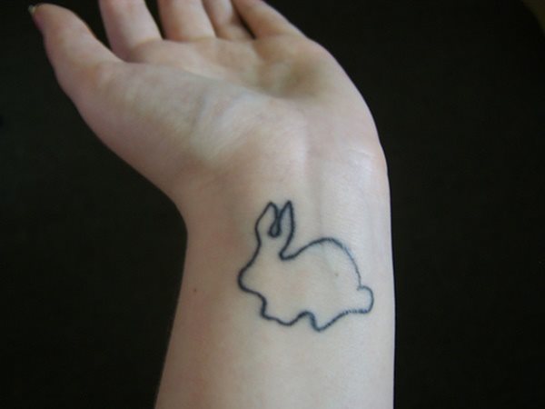 tatuaggio coniglio 107
