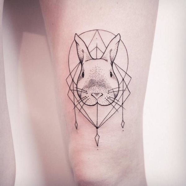 tatuaggio coniglio 134