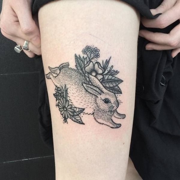 tatuaggio coniglio 173