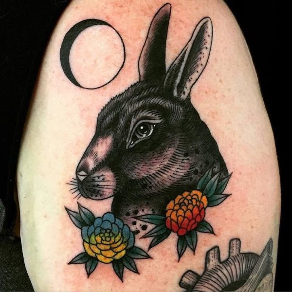 tatuaggio coniglio 188