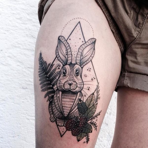 tatuaggio coniglio 197