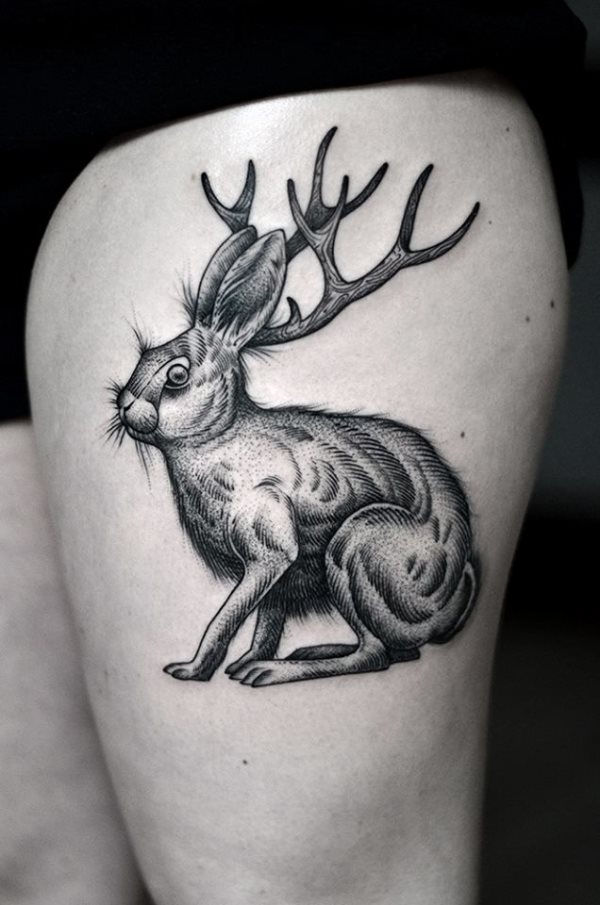 tatuaggio coniglio 203
