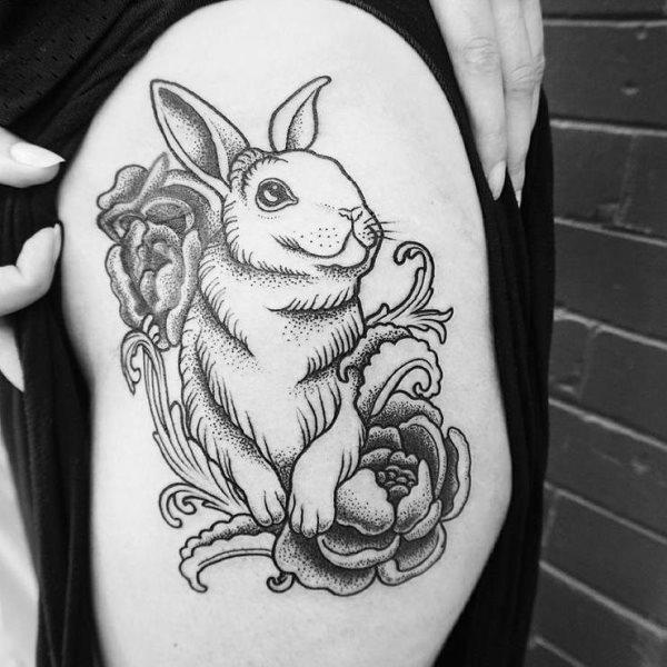 tatuaggio coniglio 215