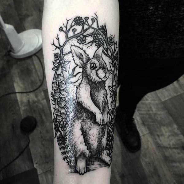 tatuaggio coniglio 218