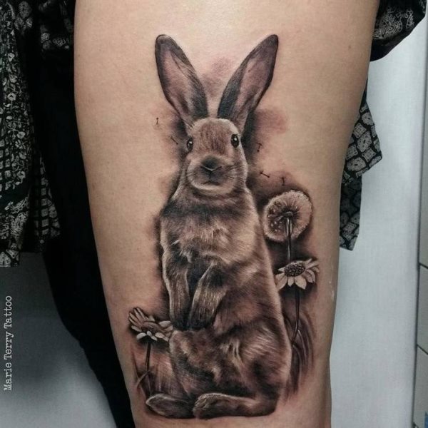 tatuaggio coniglio 224