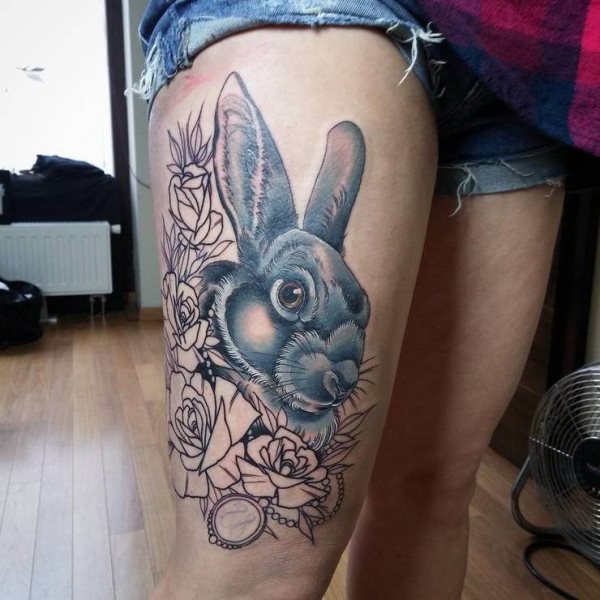tatuaggio coniglio 239