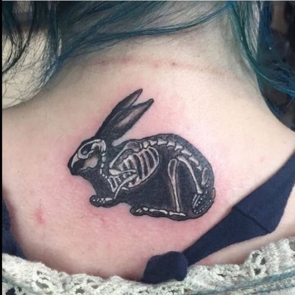 tatuaggio coniglio 254