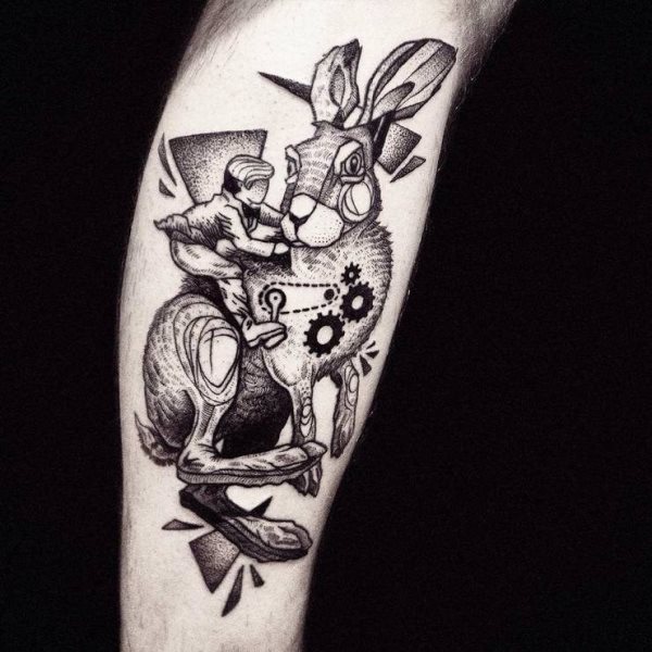 tatuaggio coniglio 257