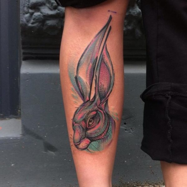 tatuaggio coniglio 272