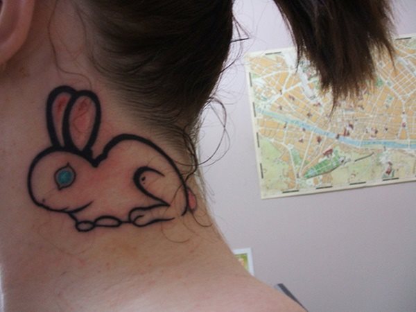 tatuaggio coniglio 44