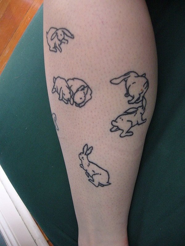 tatuaggio coniglio 53