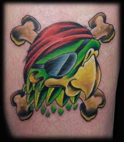 tatuaggio pappagallo 176