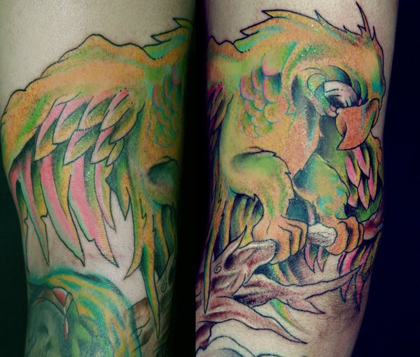 tatuaggio pappagallo 314
