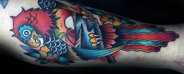 tatuaggio pappagallo 335