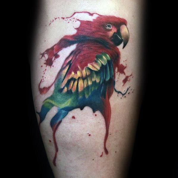 tatuaggio pappagallo 350
