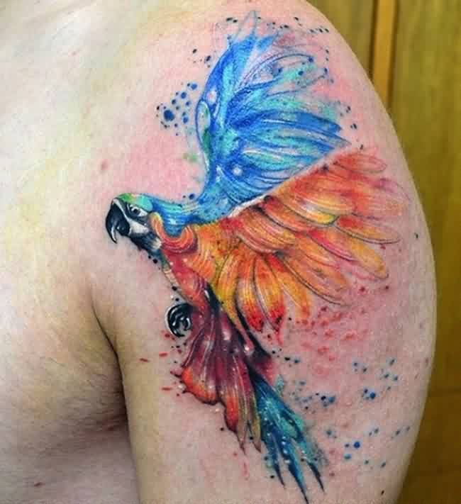tatuaggio pappagallo 449