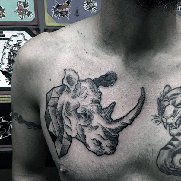 tatuaggio rinoceronte 104