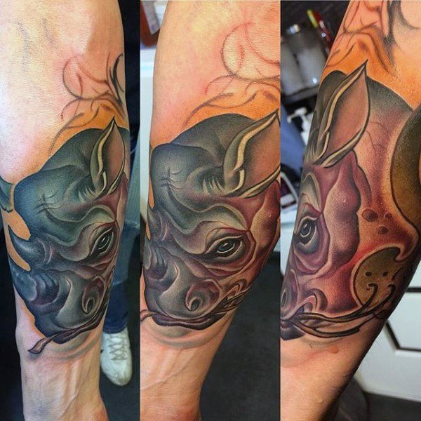 tatuaggio rinoceronte 128