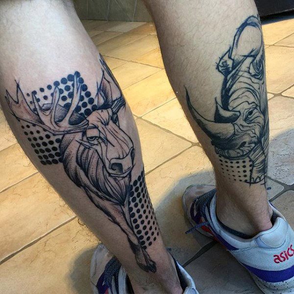 tatuaggio rinoceronte 155