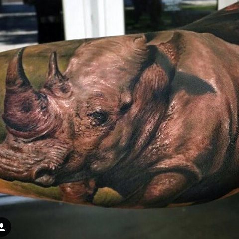 tatuaggio rinoceronte 167