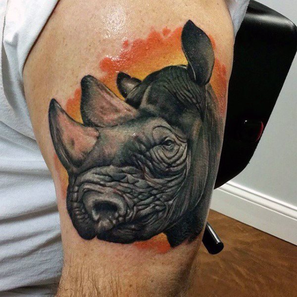 tatuaggio rinoceronte 233