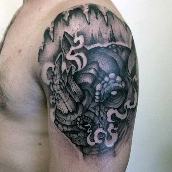 tatuaggio rinoceronte 236